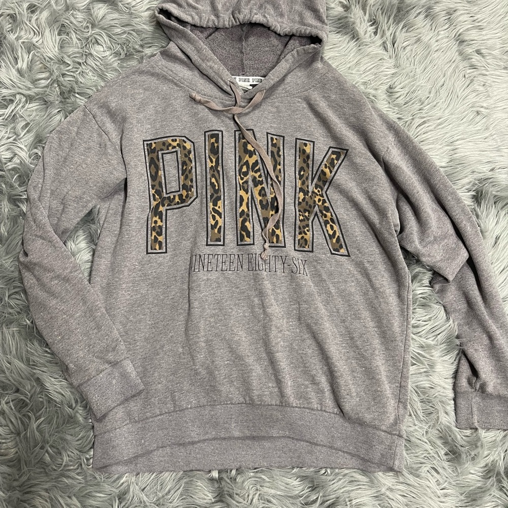 🐆🪨GRAY VS ‘PINK’ HOODIE